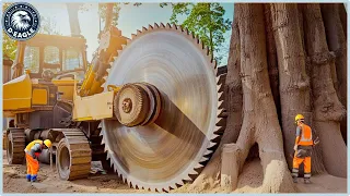 199 Incredible BIGGEST Fastest Chainsaw Machines Cutting Tree At Another Level ▶2