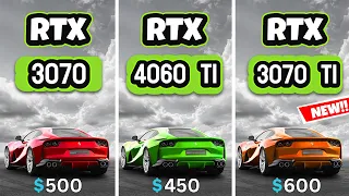 RTX 4060 Ti vs RTX 3070 vs RTX 3070 Ti - Test in 6 Games