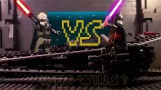 LEGO STAR WARS Malgus vs Revan epic Lightsaber duel
