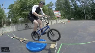 BMX  ПОЛОСА ПРЕПЯТСТВИЙ! ЧУТЬ НЕ УПАЛ!😱 OBSTACLE COURSE!