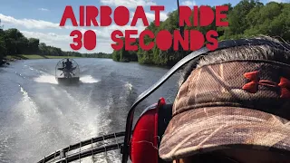 Airboat ride -   30 seconds