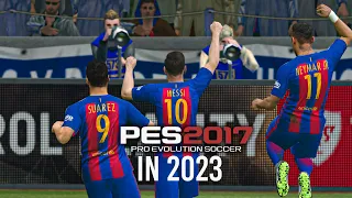 PES 2017 in 2023 Barcelona vs Atletico madrid Gameplay - PC