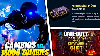 INFORMACIÓN de la SKIN LEGENDARIA GRATIS + CAMBIOS del MODO ZOMBIES TEMPORADA 9 COD MOBILE | LoboJz