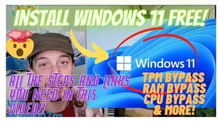 Install Windows 11 Free! Easy Hack To Bypass Anything!