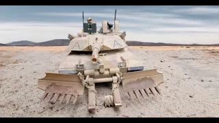 Custom 118 Motormax M1A1 Abrams with Mine Plow