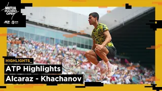 ATP Highlights || CARLOS ALCARAZ v KAREN KHACHANOV || En el MUTUA MADRID OPEN 2023