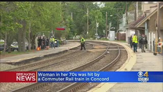 Woman In Her 70s Hit By Commuter Rail Train In Concord
