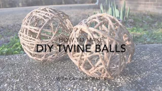 How to Make Decorative Twine Balls