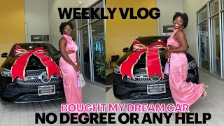 VLOG: I BOUGHT MY DREAM CAR WITHOUT A COLLEGE DEGREE| MERCEDES BENZ GLA 2023| TheOnePG