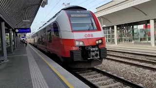 REX1 Mitfahrt Floridsdorf nach Leopoldau (ÖBB Cityjet Siemens Desiro Triebwagen 4746)(23.06.2023)