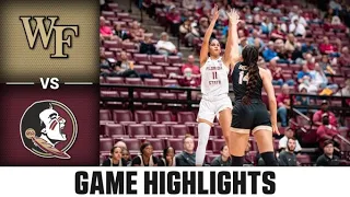 Wake Forest vs. Florida State Women's Basketball Highlights (2022-23)