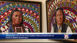 Harpswell art gallery features portraits of historic Native Americans