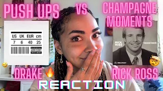 DRAKE DISS TRACK - push ups VS RICK ROSS DISS TRACK - champagne moments | REACTION