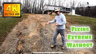 Fixing A Horribly Graded Gravel Driveway | DigginLife21