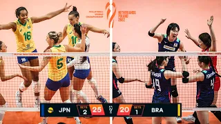 Unbelievable Victory Japan vs Brazil 3:1!!! Volleyball World Champ 2022