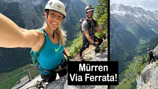Mürren to Gimmelwald Via Ferrata in Switzerland! Helpful Tips + Route Info!