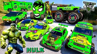 GTA 5 - Stealing Hulk Super vehicles with Franklin! (Real Life Cars #270)