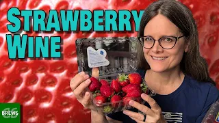 Let's Make an Easy Strawberry Wine from Whole Fruit