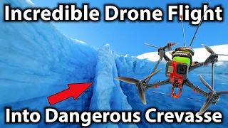 4k FPV Drone Flight - Propellers Just Inches From The Ice!