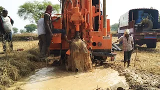 Borewell Drilling top water 10 Hp मोटर 100% पानी high speed pressure amazing video