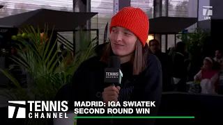 Iga Swiatek Recounts Meeting with Robert Lewandowski at El Classico | 2024 Madrid 2nd Round