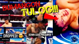 MAGNIFICO MAGSAYO BUMANGON SA KNOCKDOWN | PINATULOG SI CEJA KNOCKOUT ROUND 10!!!