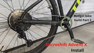 Microshift Advent X install! (Best budget drivetrain?) (Budget bike build Part 2)