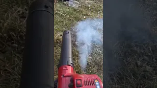 Leaf blower running with nitrous