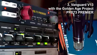 Vanguard V13 tube mic on Preamp comparison: UA710 Twinfinity -GAP pre73 Premier -GAP pre73 DLX MKII