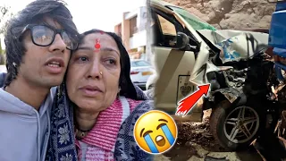 Mummy Ji Rone Lag Gayi Accident Hone Ke Baad 😭🥺 || Sourav Joshi Vlogs || #souravjoshivlogs