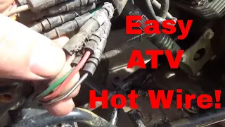 How to hot wire an ATV, Start a stranded Quad easily!