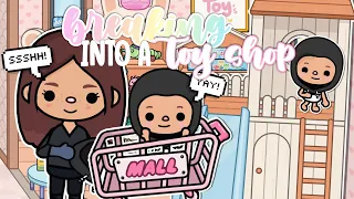SNEAKING INTO A TOY STORE 🧸🤫 || *WITH VOICE* 🔈|| Toca Boca TikTok Roleplay 🩵