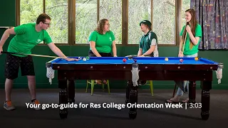Your go-to-guide for Res College Orientation Week