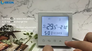 How to program BEOK thermostat?