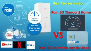 Rain 4G unlimited Any Device VS Rain 5G Standard  Home unlimited Best Review (2021)