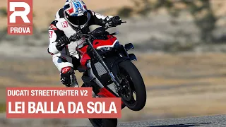 Ducati Streetfighter V2 - prova - strada e pista in sella alla nuova naked di Borgo Panigale