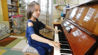 Марианна Лемешкина, 7 лет. К.Черни. Избранные этюды. Часть 1. №35