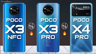 POCO X3 NFC vs POCO X3 Pro vs POCO X4 pro 5G | Full Comparison | Which is Best 2022