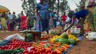 Market Day in African village/Rwanda 🇷🇼 market/Shopping for Groceries and Clothes/Africa village