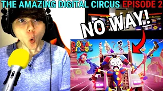 THE AMAZING DIGITAL CIRCUS - Ep 2: Candy Carrier Chaos! @GLITCH REACTION!