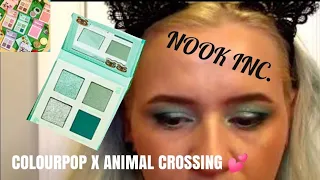 COLOURPOP X ANIMAL CROSSING 💕  Nook INC, green sparkly eye 😍