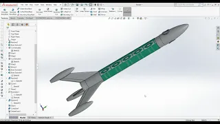 Amateur Rocket Model in SolidWorks