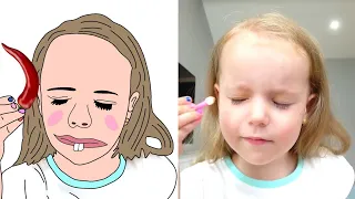 Gaby and Alax Funny videos Drawing Meme