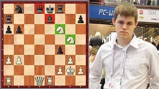 17 Year Old Magnus Carlsen vs Legendary Anatoly Karpov