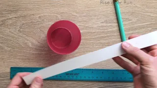 Measuring the circumference of a circular object using a ruler and paper