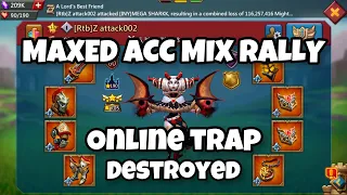 🎁GEMS GIVEAWAY🎁 11k MAXED ACC DESTROYED ONLINE RALLY TRAPS ☠️ WITH RTB - LORDS MOBILE