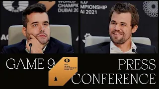 Press Conference after Game 9 | FIDE World Championship Match 2021 |