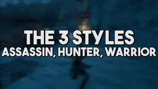 [AC Odyssey] The 3 Styles | Assassin, Hunter, Warrior