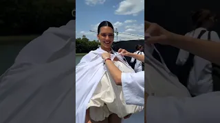 Model Behind the Scene Kendall Jenner Jacquemus Fall'23 show in Versailles