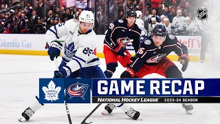 Maple Leafs @ Blue Jackets 12/23 | NHL Highlights 2023